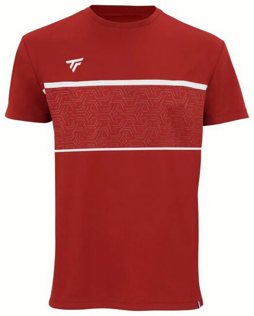 (EU) Футболка мужская Tecnifibre Team Tech 22TETE, Красная (XL)