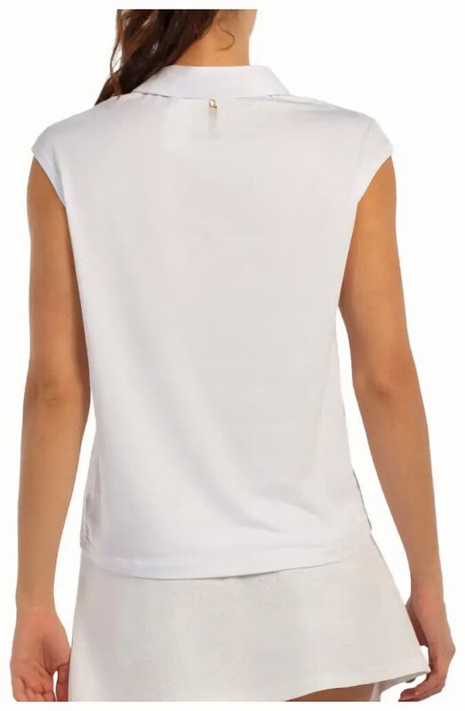 (EU) Поло женское Bullpadel Acido, Белое (2XL)