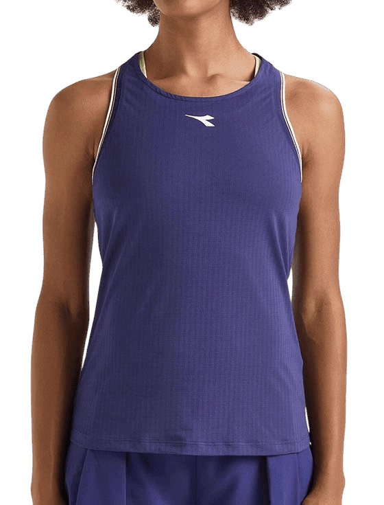Топ женский Diadora L Core Tank W, Голубой Нью-Йорк (XS)