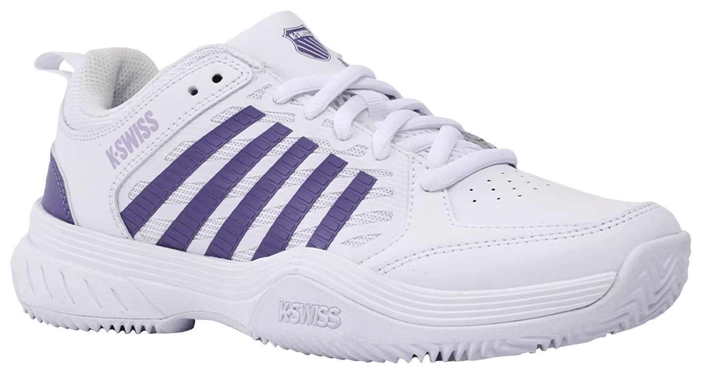 Кроссовки женские K-Swiss Court Express 2, Белые/Фиолетовые (р. EUR 37.5)