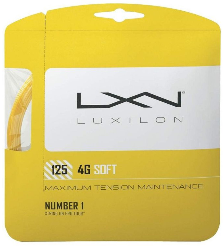 Струна для тенниса Luxilon 4G SOFT 125, Жёлтая (12 м)