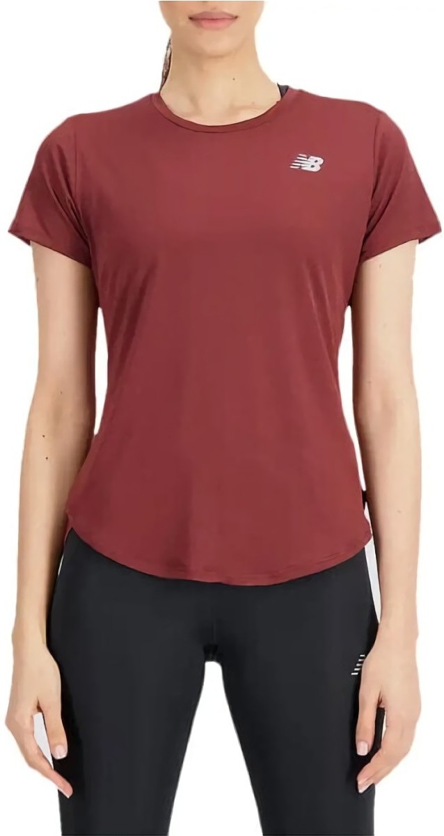 (EU) Футболка женская New Balance Accelerate, Коричневая (XS)