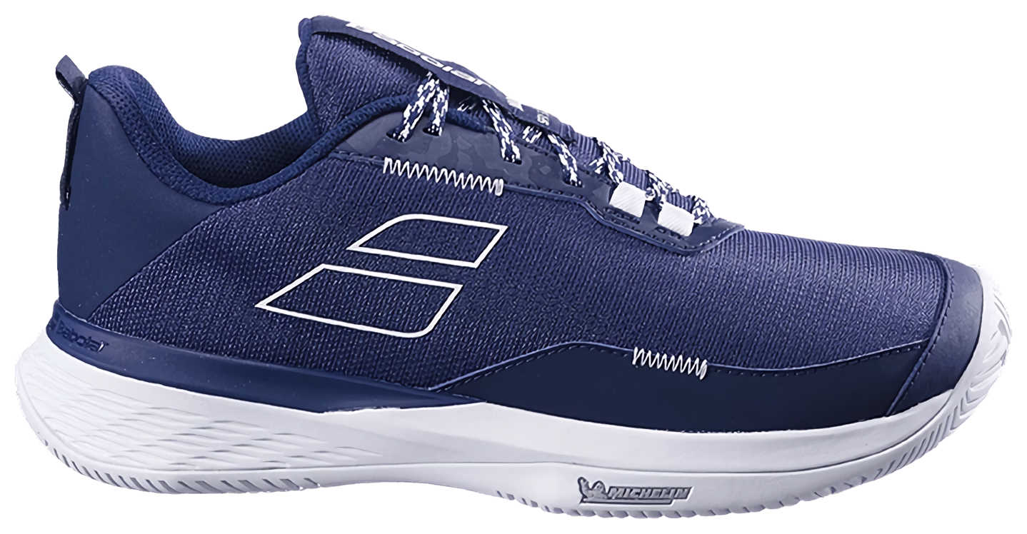 Кроссовки мужские Babolat SFX Evo All Court 4131, Темно-синие/Белые, с технологией Michelin (р. EUR 42)