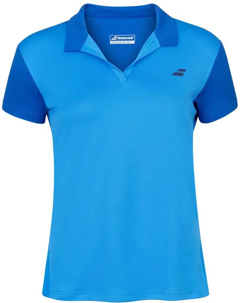 (EU) Поло женское Babolat Play Polo 3Wp1021, Голубой (XS)