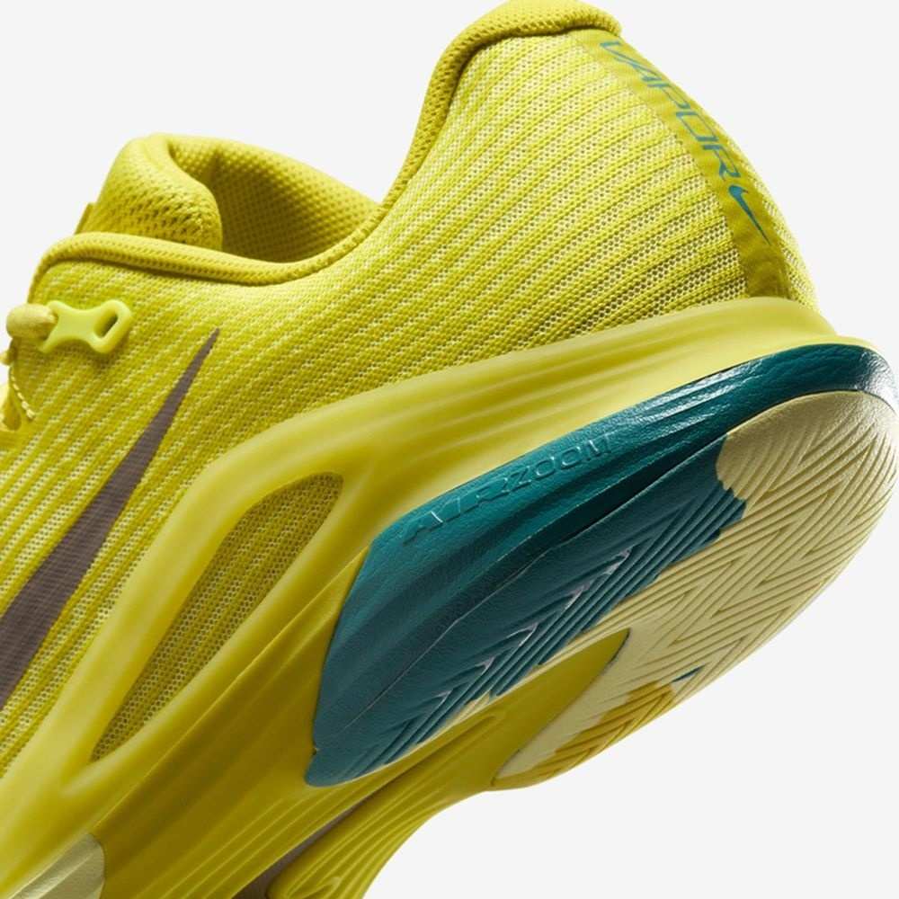 Кроссовки мужские Nike Vapor 12 Premium, Жёлтые/Серые, с амортизацией Air Zoom (р. 46)