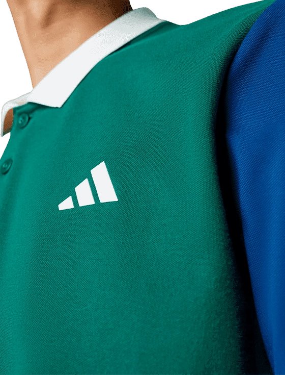 Поло мужское Adidas Heritage Polo M, Зеленое/Синее (S)