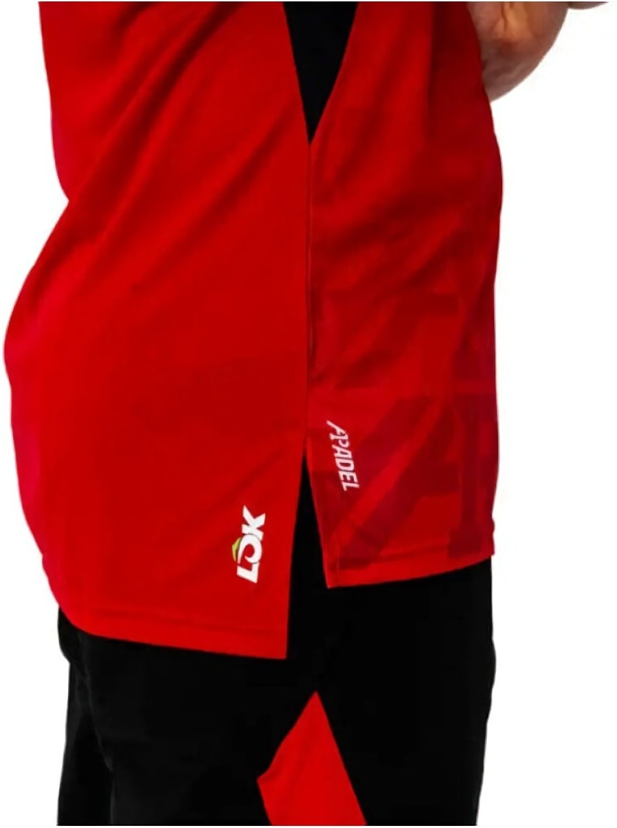 (EU) Футболка мужская Lok Hood A1Padel, Красная (2XL)