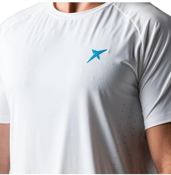 (EU) Футболка мужская Drop Shot Campa Performance, Белая (2XL)