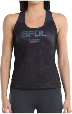 (EU) Футболка женская Bullpadel Dilos без бретелек, дышащая, Серая (XS)