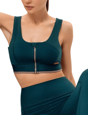 Топ женский Raqueta Zip, 23 W, Зелёный (M)
