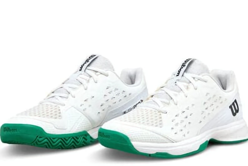 (EU) Кроссовки женские Wilson Rush Pro L White/Green Junior, Белые (р. 36 2/3)