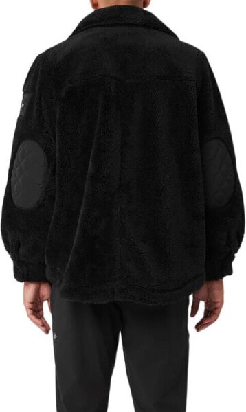 (CN) Бомбер унисекс Alo Yoga Velvet feel Coat, Чёрный (S)