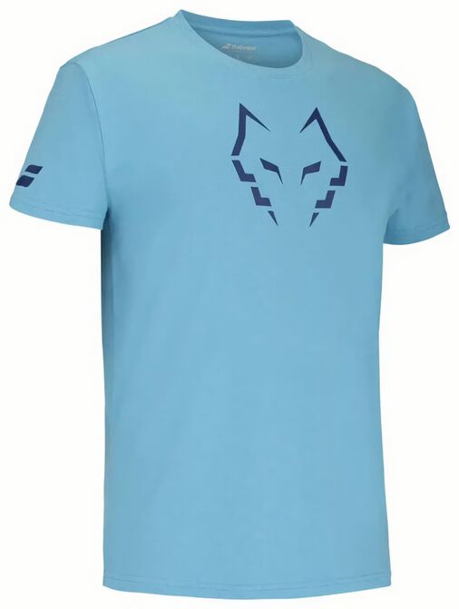 (EU) Футболка мужская Babolat Хуан Леброн 2025, Голубая (S)