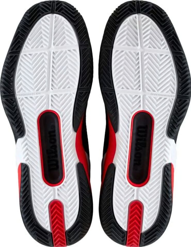 (EU) Кроссовки мужские Wilson Rush Pro 5 Clay Black/Red Wrs339950, Чёрные (р. 40 2/3)