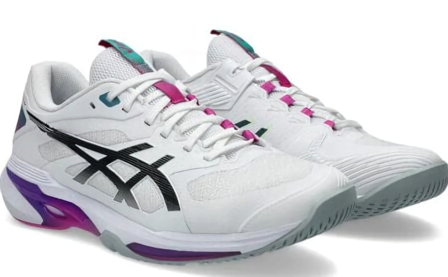 (EU) Кроссовки мужские Asics Solution Speed Ff 4 White/Lilac 1041A532, Белые (р. 44.5)