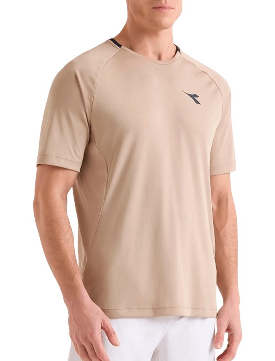 Футболка мужская Diadora SS T-Shirt Tennis M, Бежевая (S)