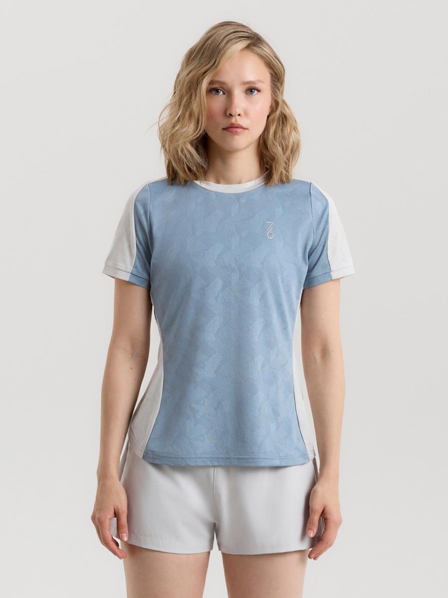 Футболка женская 7/6 Kate T-shirt - Arona, Голубая (2XS)