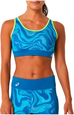 (EU) Спортивный Бра женский Asics Graphic Bra 2042A269, Синее (L)