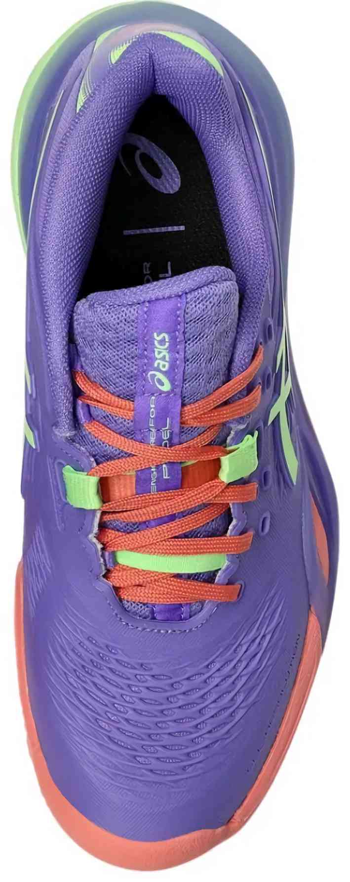 Кроссовки для падела женские Asics GEL-RESOLUTION X PADEL (W), Фиолетовый/Салатовый (р. 40,5)