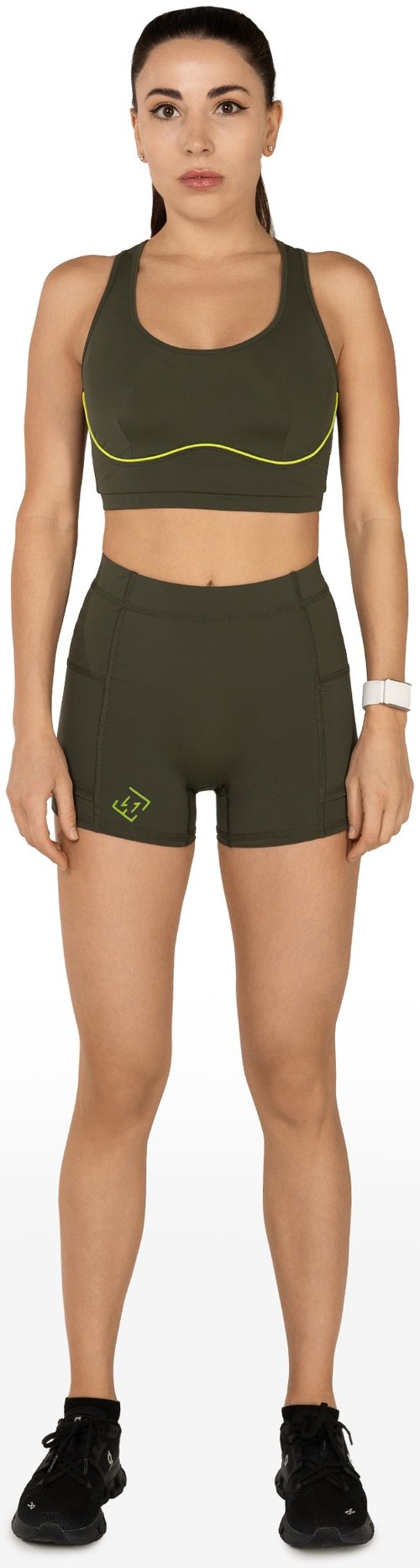 Шорты женские Elewin Nova Dark Green, Темно-зеленые (M)
