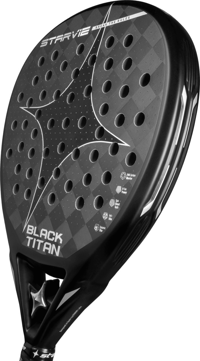 Ракетка для падел тенниса Starvie Black Titan 2026