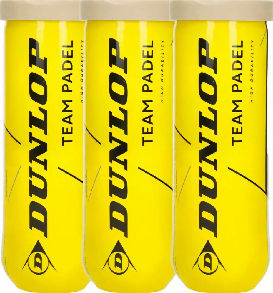 (EU) Мячи для падел тенниса Dunlop Team Padel, 3 банки (3 шт в банке)