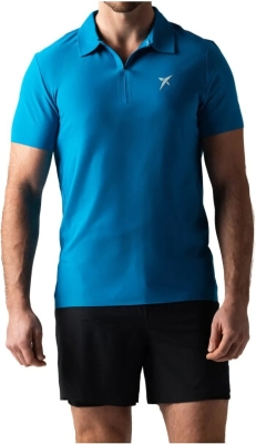 (EU) Поло мужское Drop Shot Campa Blue, Синее (XL)
