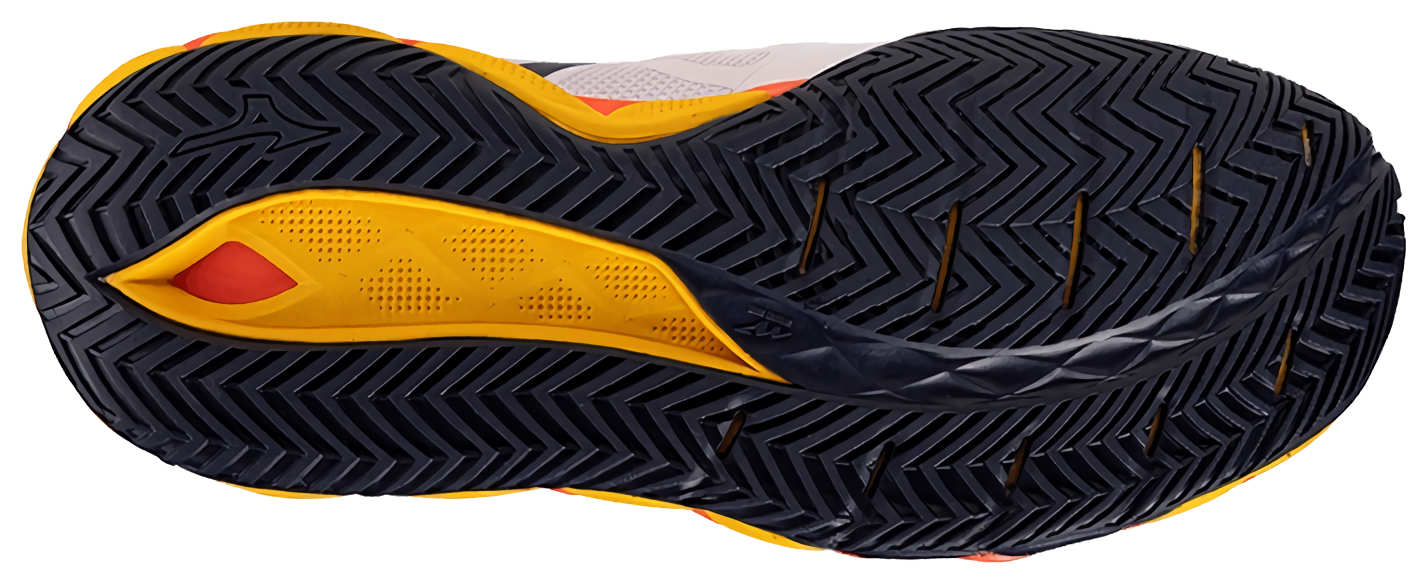 Кроссовки мужские Mizuno Wave Enforce Tour 2, Белые/Синие/Коралловые (р. EUR 40.5)