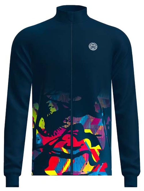 Куртка мужская Bidi Badu Wild Arts Printed, Тёмно-синяя/Красная/Разноцветная (XXL)