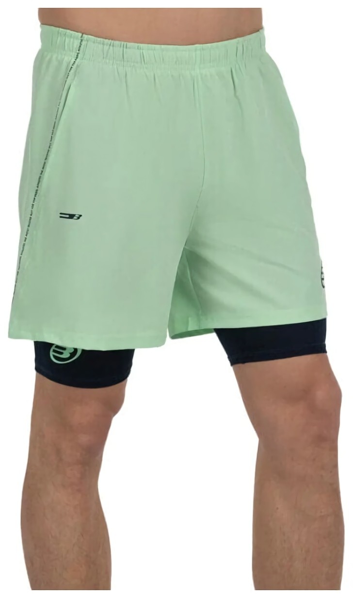 (EU) Шорты мужские Bullpadel MANSIL SHORT, Зелёные (XL)