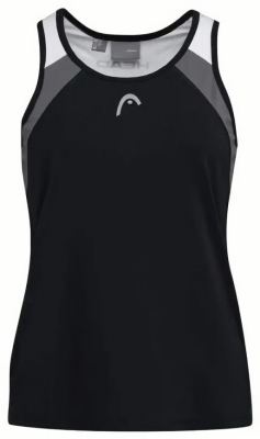 (EU) Топ для девочек Head Club 22 Tank Top BK 816411 Юниор, Чёрная (рост 152 см)