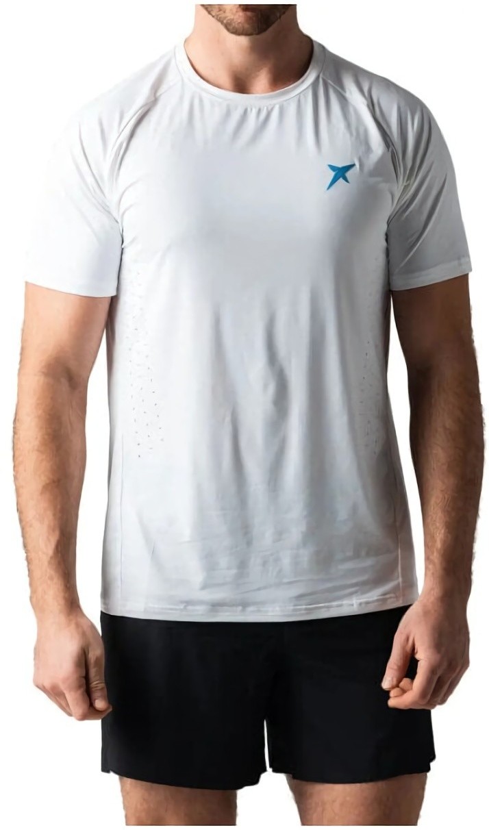 (EU) Футболка мужская Drop Shot Campa Performance, Белая (2XL)