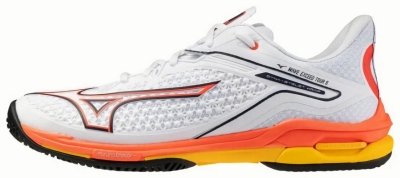 (EU) Кроссовки мужские Mizuno Wave Exceed Tour 6 Ac, 61GA2470, Белые (р. 43)