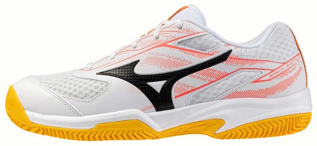 (EU) Кроссовки мужские Mizuno Break Shot 5 CC, 61GC2525 60, Белые/Розовый (р. 43)