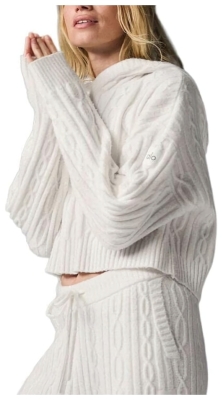 (CN) Свитер женский Alo Yoga Knitwear, Белый (2XS)