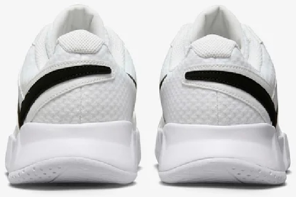 Кроссовки мужские Nike Court Vapor Lite 4, Белые/Чёрные, для твёрдых кортов (р. 41,5)