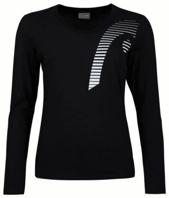 (EU) Лонгслив женский Head Club 21 Cute, Чёрный (L)