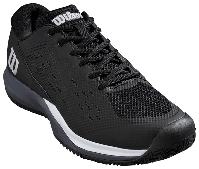 Кроссовки мужские Wilson Rush Pro Ace M, Чёрные/Тёмно-синие/Белые, широкая колодка Wide Fit (р. EUR 42)