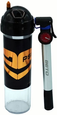 (EU) Компенсатор давления для мячей + Насос Tuboplus, Золотисто-черный