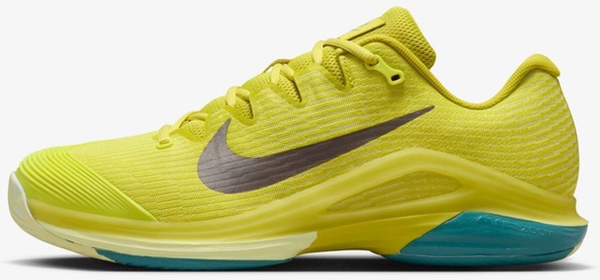 Кроссовки мужские Nike Vapor 12 Premium, Жёлтые/Серые, с амортизацией Air Zoom (р. 46)