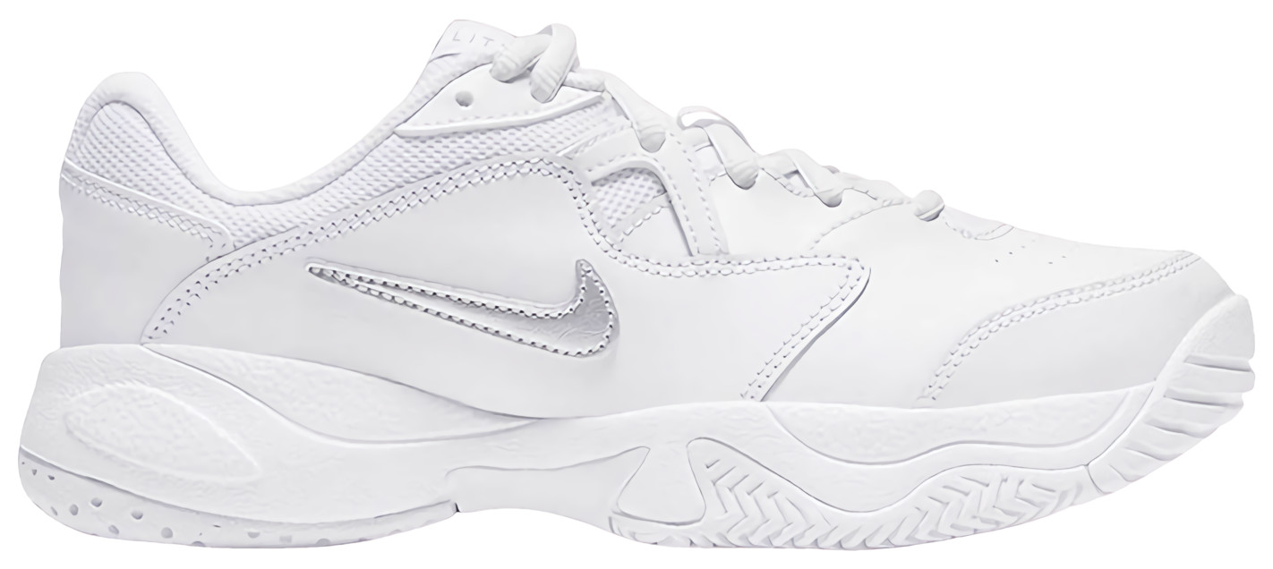 Кроссовки детские Nike Court Jr. Lite 2, Белые/Серебристые (р. EUR 36)