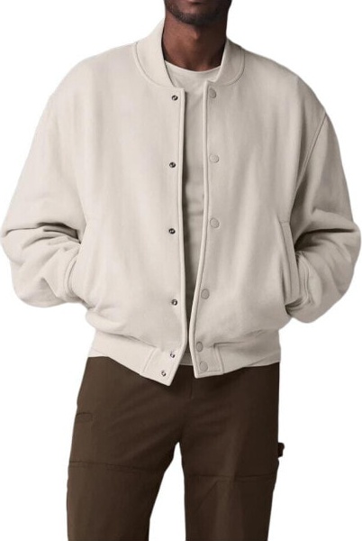 (CN) Бомбер Alo Yoga Renown Varsity Jacket, Бежевый (S)