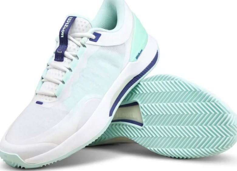 (EU) Кроссовки женские Wilson Intrigue Tour Clay White/ Blue Women, Белые (р. 40 2/3)