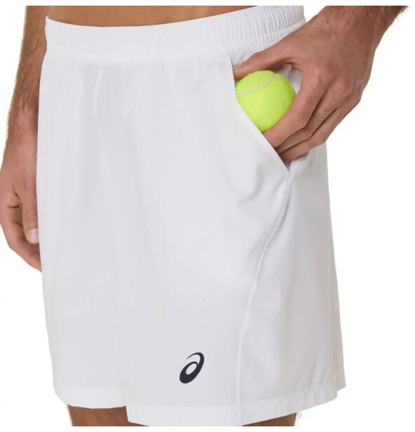 (EU) Шорты мужские Asics Court 7 дюймов, Белые (2XL)