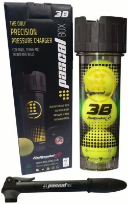 (EU) Компенсатор давления для мячей Bullpadel Pascal Box, Черный