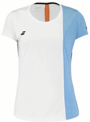 (EU) Топ для девочек Babolat Play, Белая (XL/XXL)