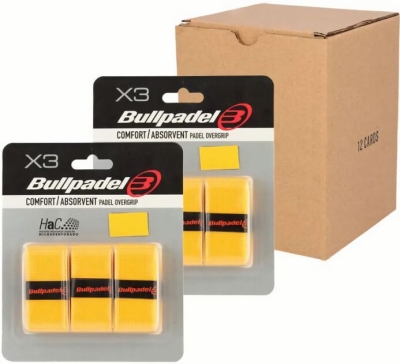 (EU) Овергрип для ракетки Bullpadel, GB1201 023, Желтый (12 шт)