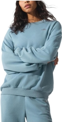 (CN) Свитшот женский Alo Yoga Accolade Crew Neck Pullover, Голубой (M)