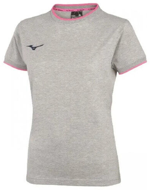 (EU) Футболка женская Mizuno Team, Серая (L)