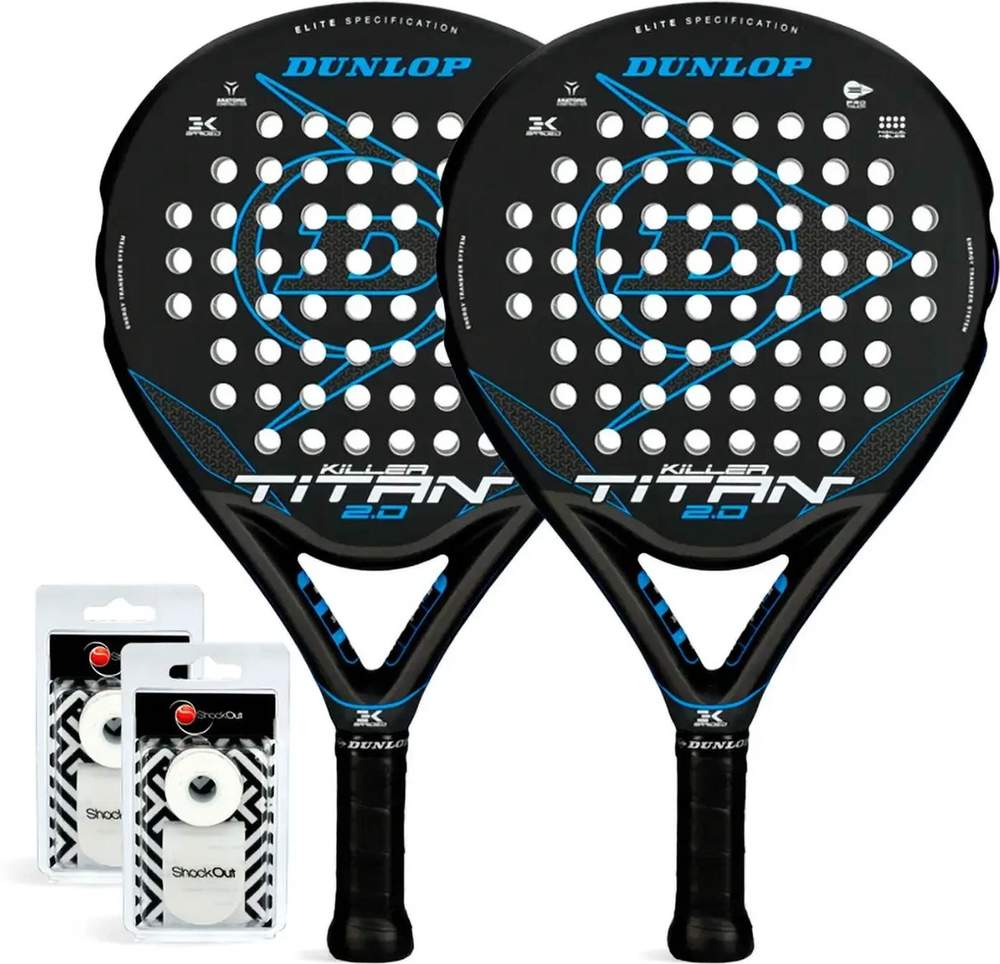 (EU) Ракетка для падел тенниса Dunlop Duo Titan Killer 2 Pack